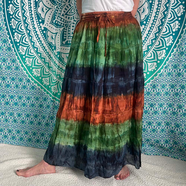 Tie-Dye Long Skirt