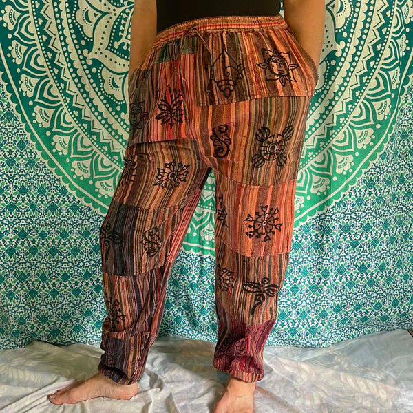 Heavy Cotton patchwork Pants