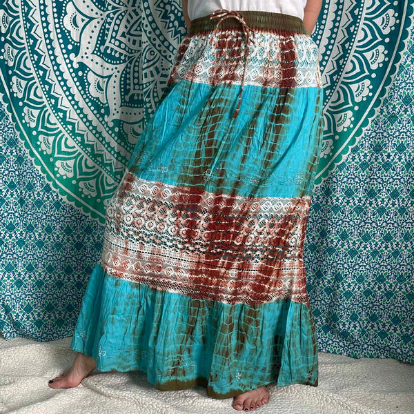 Tie-Dye Long Skirt