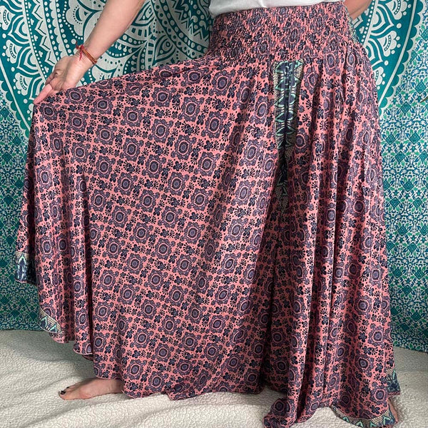 Super Wide Leg Silk Palazzo Pant