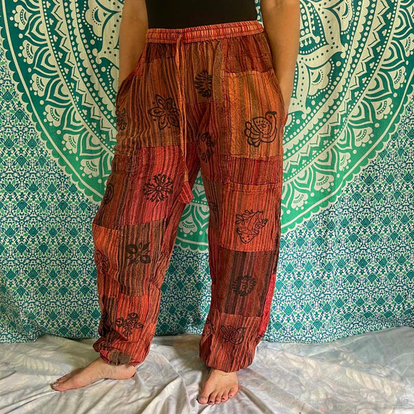 Heavy Cotton patchwork Pants