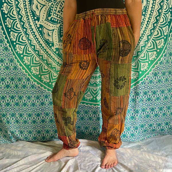 Heavy Cotton patchwork Pants