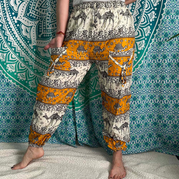 Thai Drawstring Harem Pants with front pockets