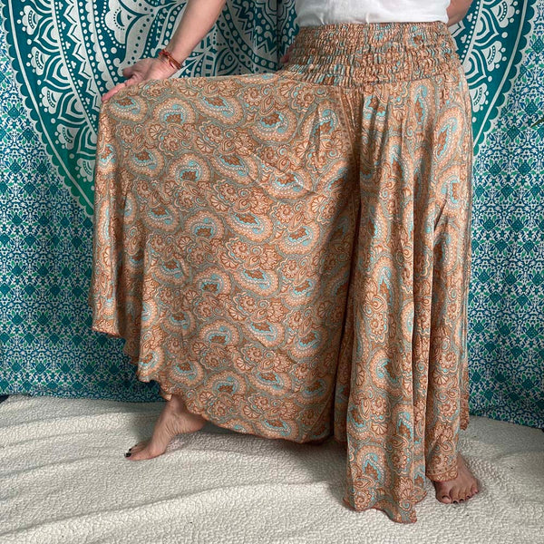 Super Wide Leg Silk Palazzo Pant