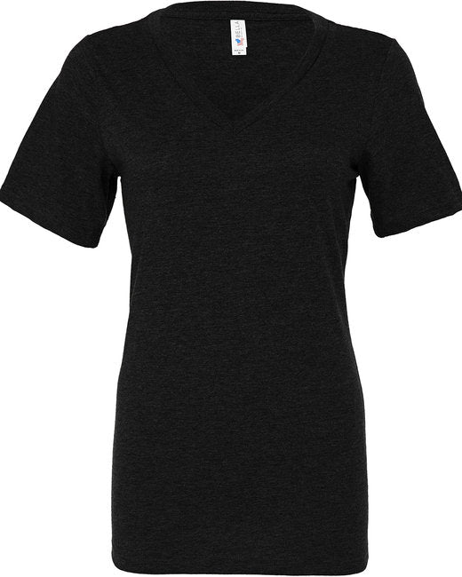 6405CVC Bella + Canvas Ladies' Relaxed Heather CVC Jersey V-Neck T-Shirt