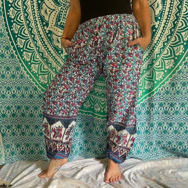 India Drawstring Harem Pants