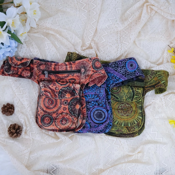 Handmade Cotton Embroidered Fanny Pack