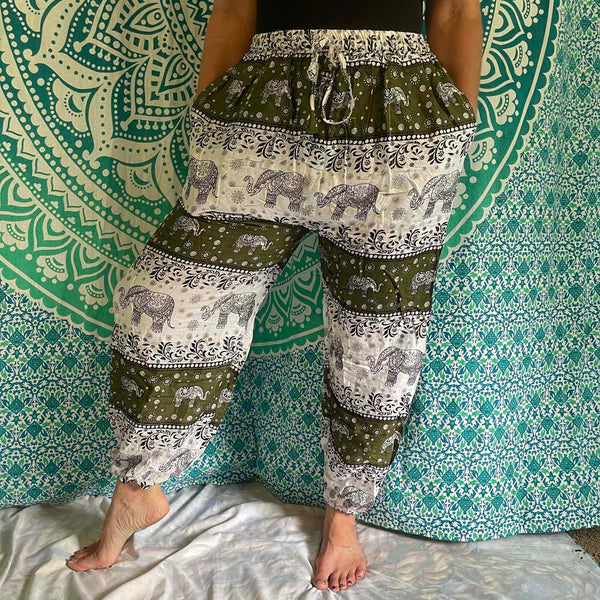 Drawstring Harem Pants with side pockets