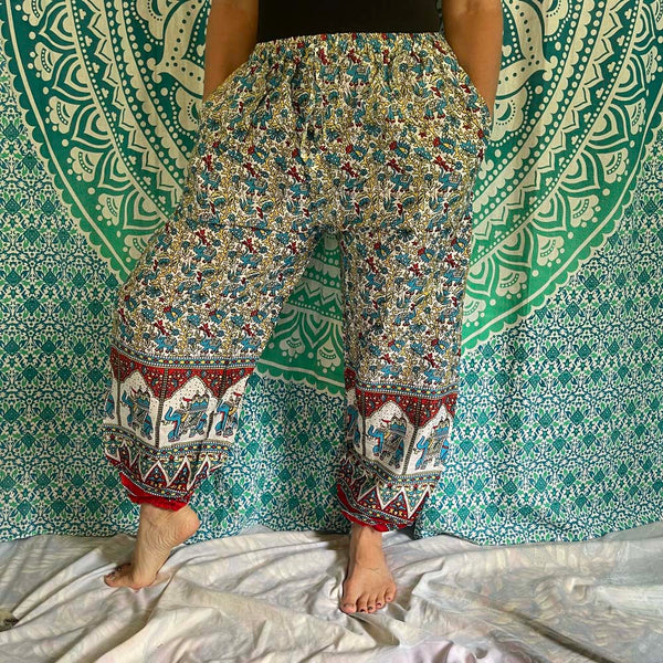 India Drawstring Harem Pants