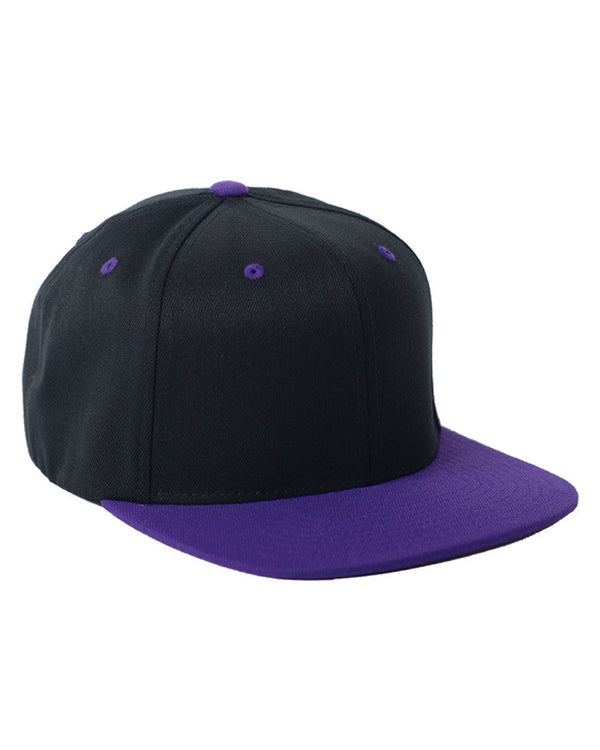 Flexfit adult wool blend snapback two tone cap