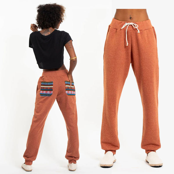 Unisex Terry Pants with Aztec Pockets