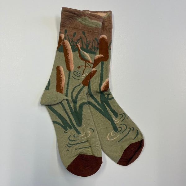 Crazy Patterned Flower Art Sock