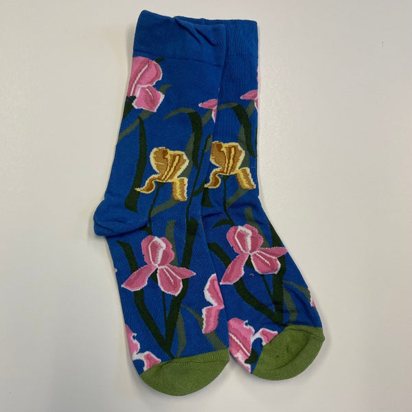 Crazy Patterned Flower Art Sock