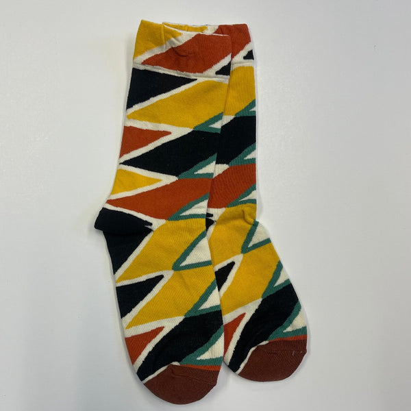 Patchwork patterend sock