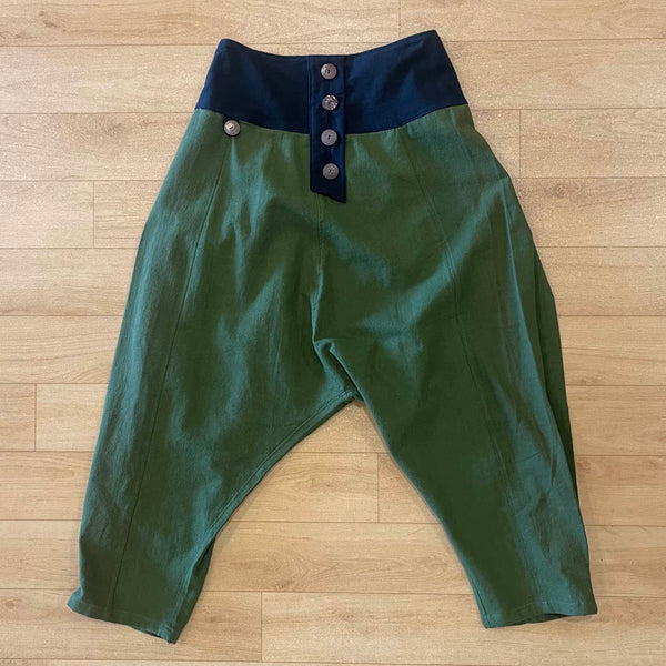 Harem Pants with Faux Buttons