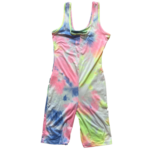 tyedie derek heart juniors tie dye pattern bike shorts