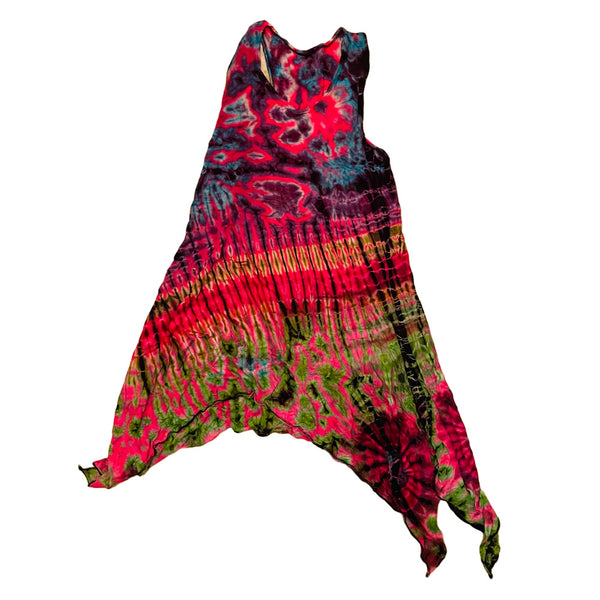 Tie Dye Yoga Tank Dresses