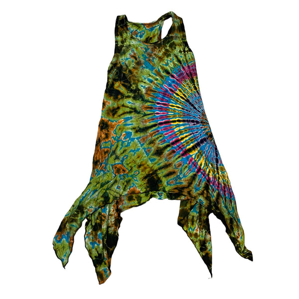 Tie Dye Yoga Tank Dresses