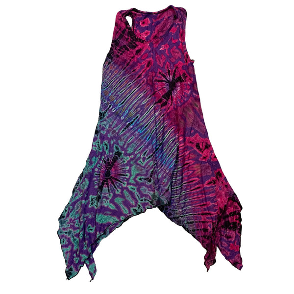 Tie Dye Yoga Tank Dresses