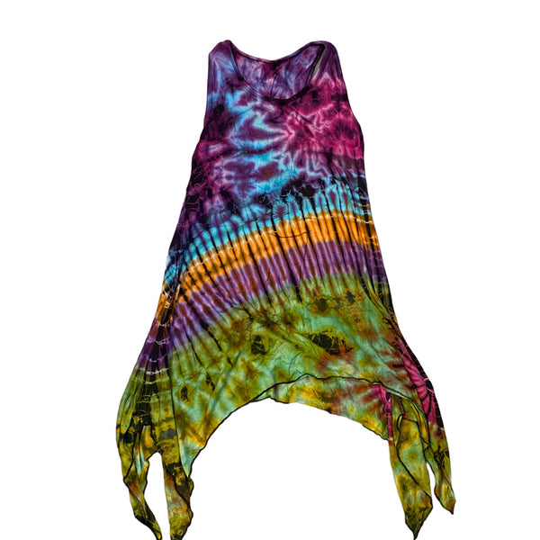 Tie Dye Yoga Tank Dresses