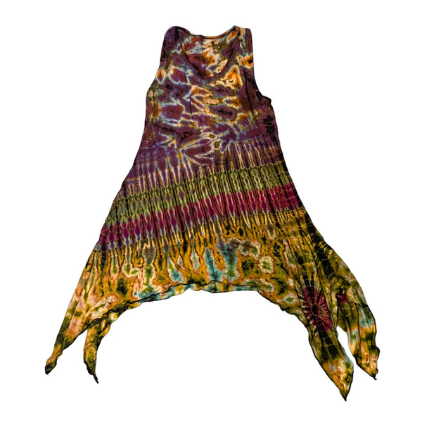 Tie Dye Yoga Tank Dresses