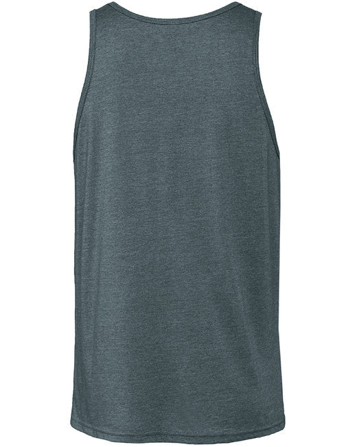 Heather slate bella canvas unisex jersey tank