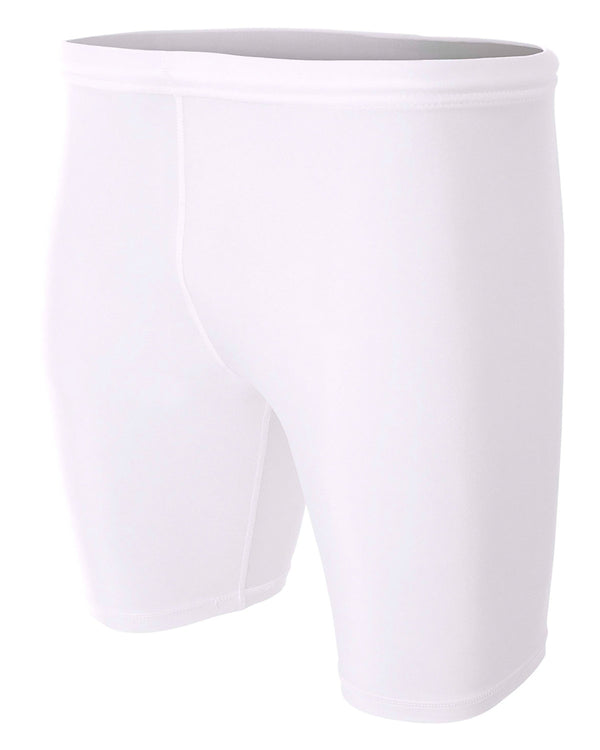 White compression shorts 